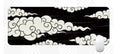 Japanese simple style cloud pattern desk mat with natural rubber non-slip backing in multiple size options