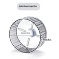 Parrot exercise running wheel toy in plastic with transparent, green, grey, orange, and purple colour options
