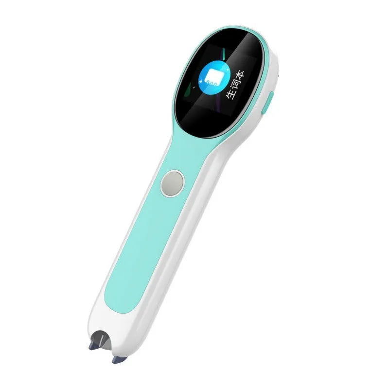 White ABS reading pen for English learning and Chinese translation with USB charging cable