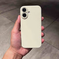 Ultra thin frosted plastic phone case for iPhone 15 Pro Max in black showing camera cutout