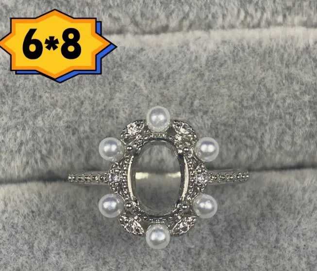 Oval denier ring with five-pointed star design in electroplated copper Korean style jewellery