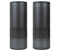 Aluminium alloy car air purifier with display screen, USB cable, suitable for cup holder use.