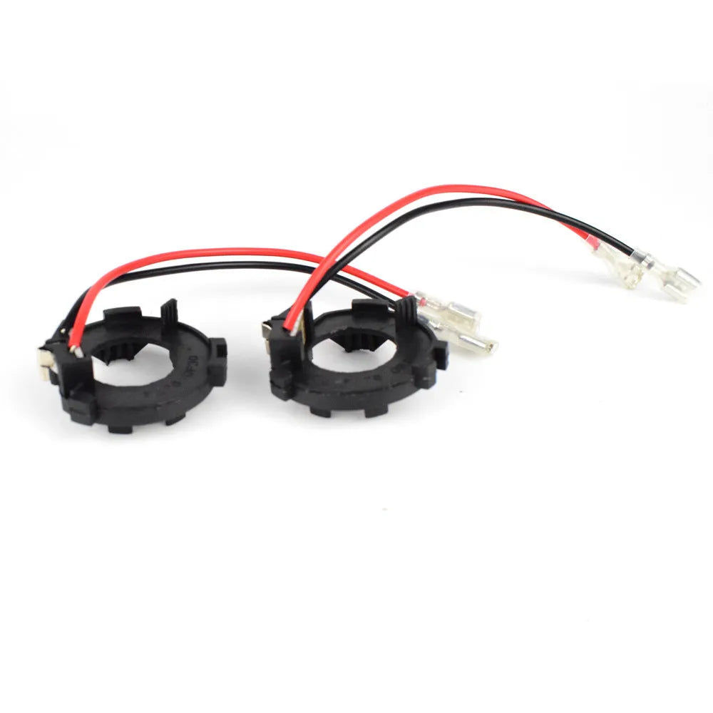 Black plastic H7 LED headlight conversion adapter bracket for Volkswagen cars