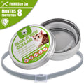 Gray TPE pet insect repellent adjustable collar for cats and dogs