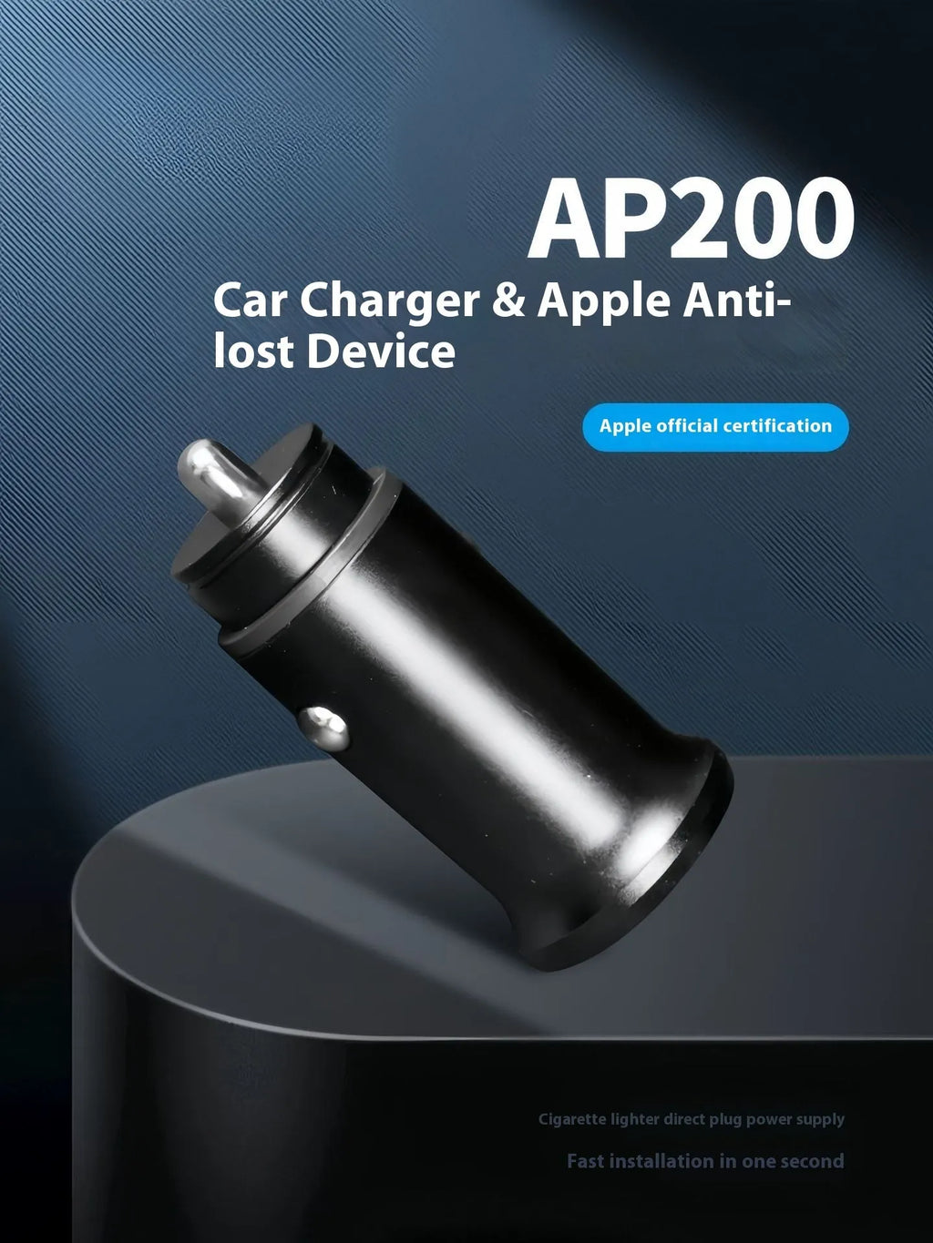 Black car charger GPS locator tracking device for vehicle security with ABS plastic housing