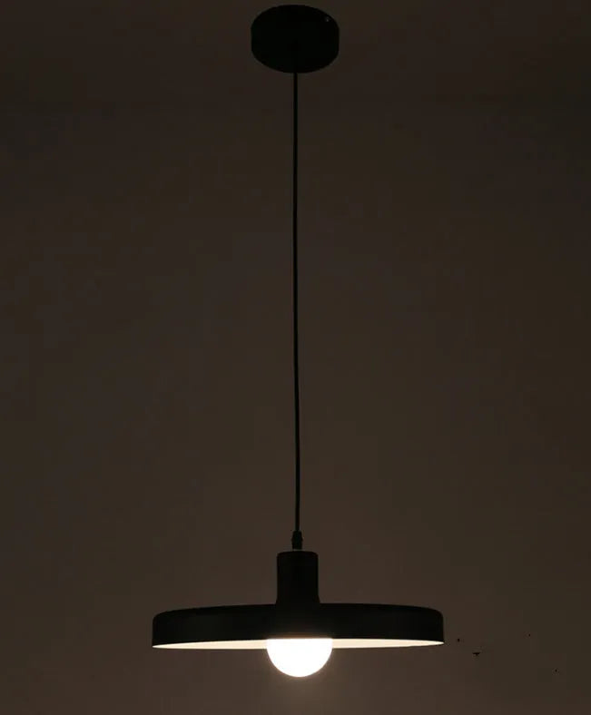 Aluminium alloy restaurant chandelier in black or white with three diameter size options