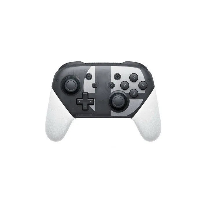 Wireless Bluetooth gamepad with vibration, available in black, white, red, and green colours.