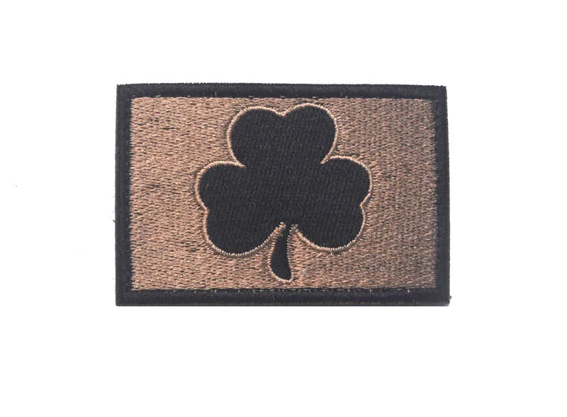 Outdoor embroidered fabric badge with Velcro backing in various military and natural colour patterns