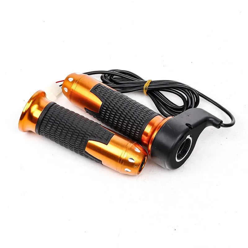 Electric car accelerator modification kit with three-speed rotating handle and multiple handle options