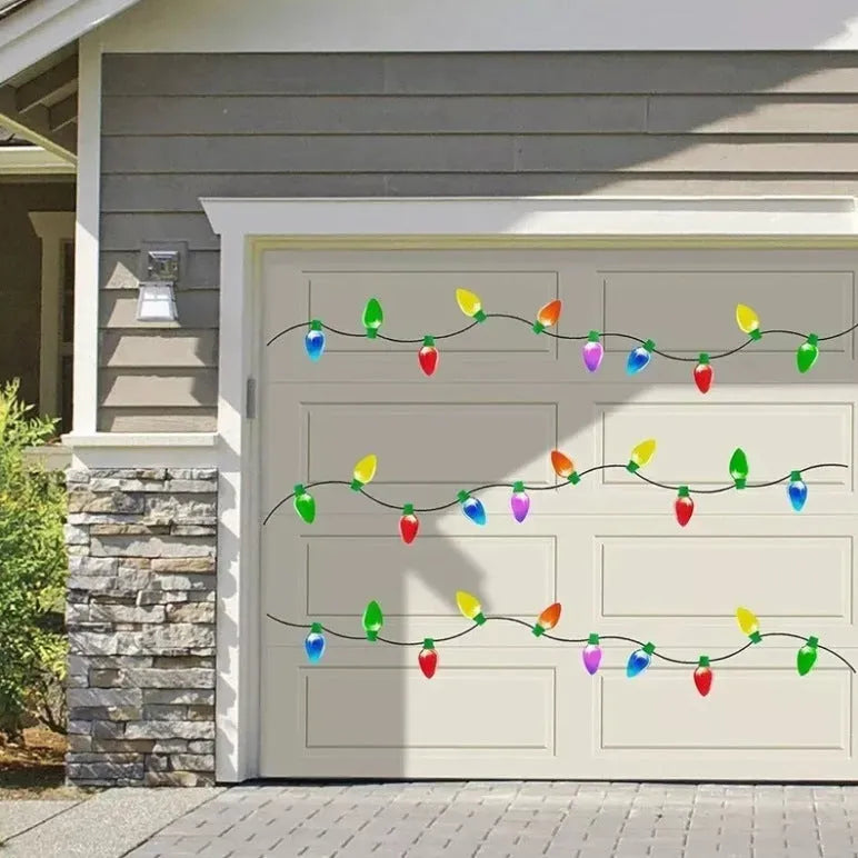 Christmas reflective magnetic paste light bulbs for car refrigerator garage decoration