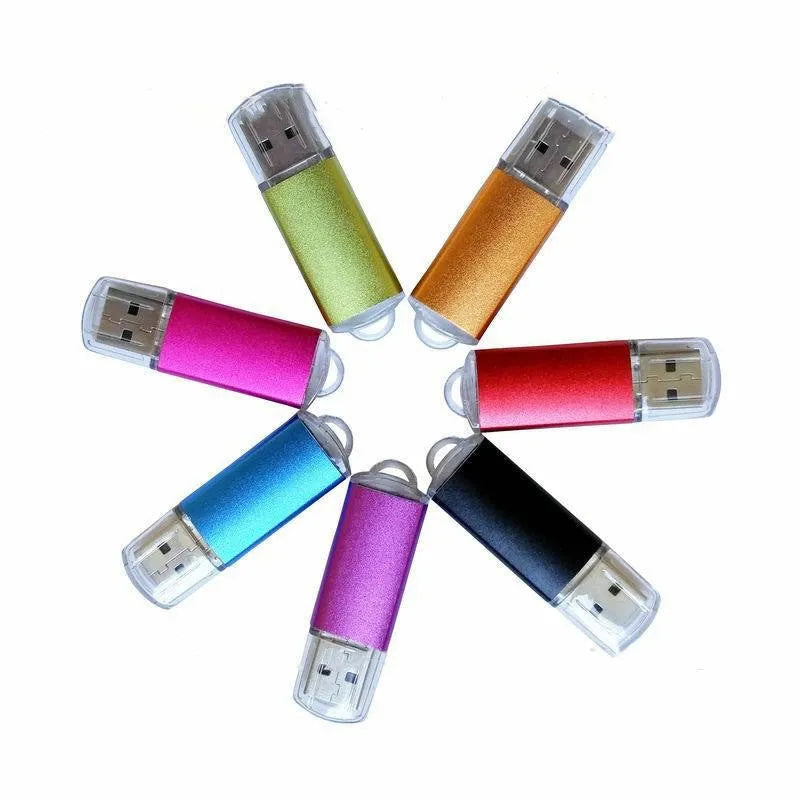 USB software encryption lock dongle with metal shell, shown in multiple colour options including black, blue, and red.