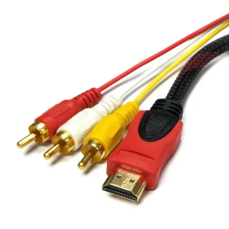 HDMI to AV15 M conversion cable with 1.5 metre length and gold-plated alloy connectors