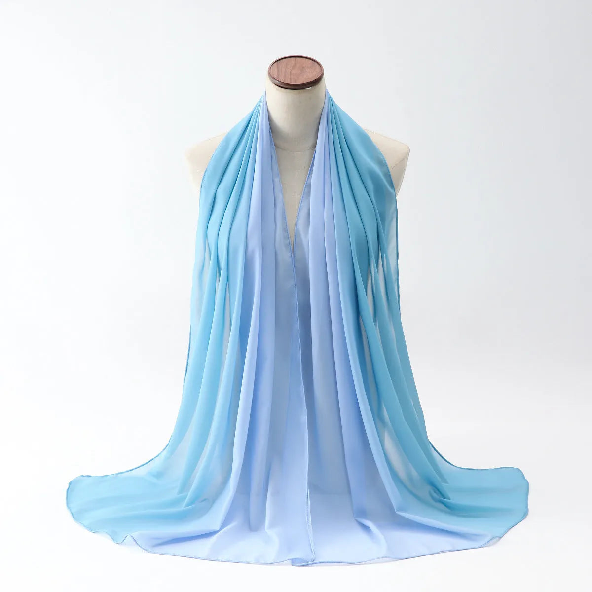Women's lightweight chiffon summer scarf in ethnic Pu long style