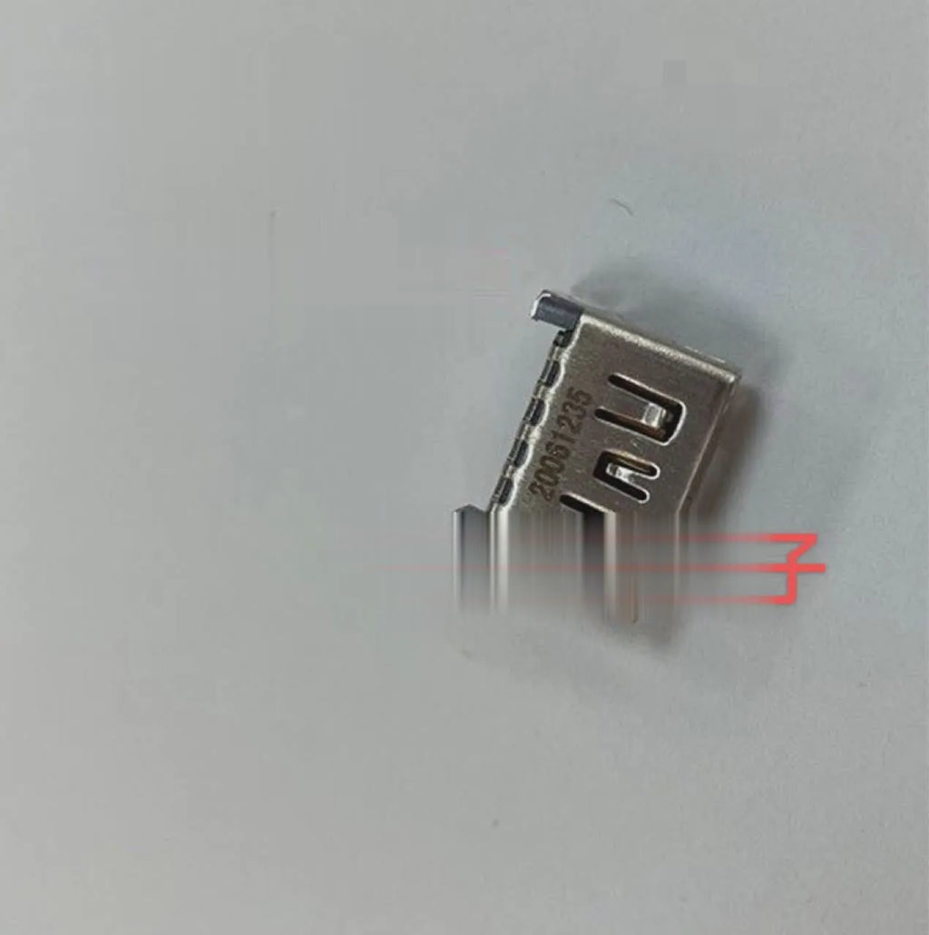 Silver HDMI interface host socket connector for computer TV game console video audio connection