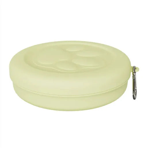 Portable dog food and water bowl in multiple colour options with L and S size variations