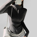 Women's slim fit Dralon zipper cardigan in grey with full zipper and flying sleeves