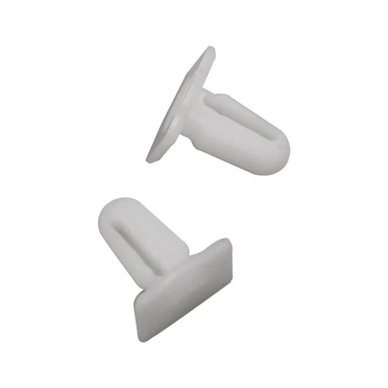 Pack of 60 grey PA66 plastic automotive push rivet clips for car trim fastening.