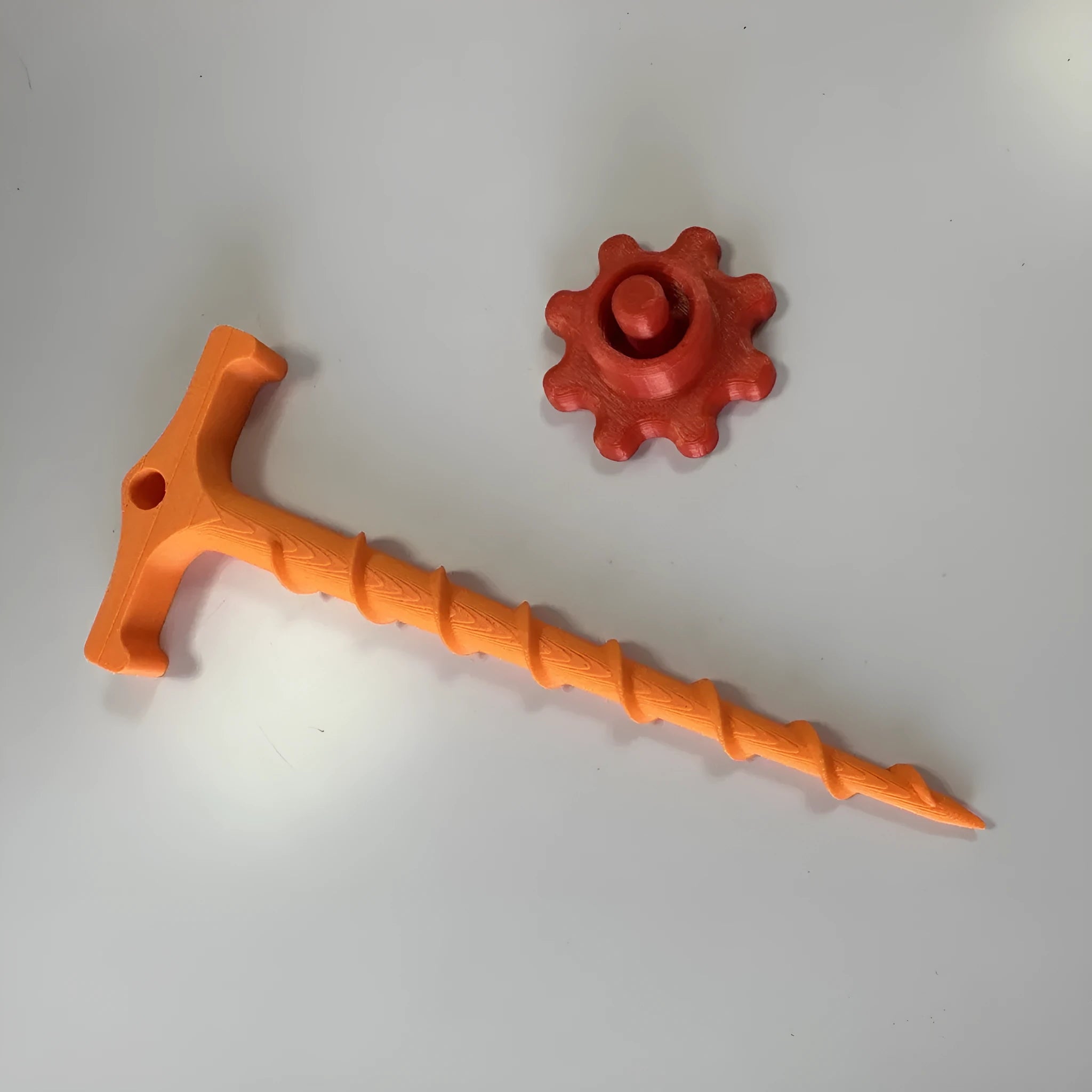 Household silicone adhesive sealing cover in yellow moulded PLA for tube nozzle sealing