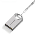 Mini metal USB flash drive in black or silver with compact 23x12x8mm dimensions