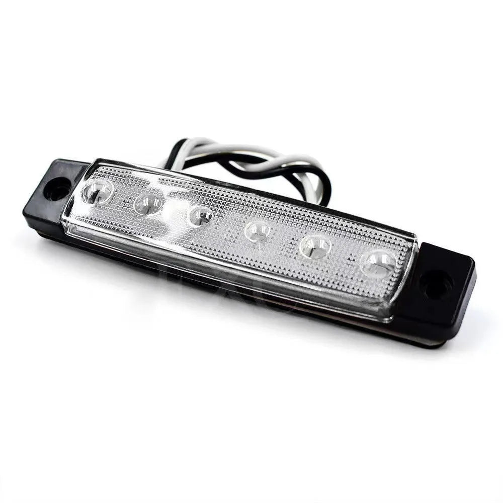 Trailer side warning light in PVC housing with multiple colour options for vehicle modifications