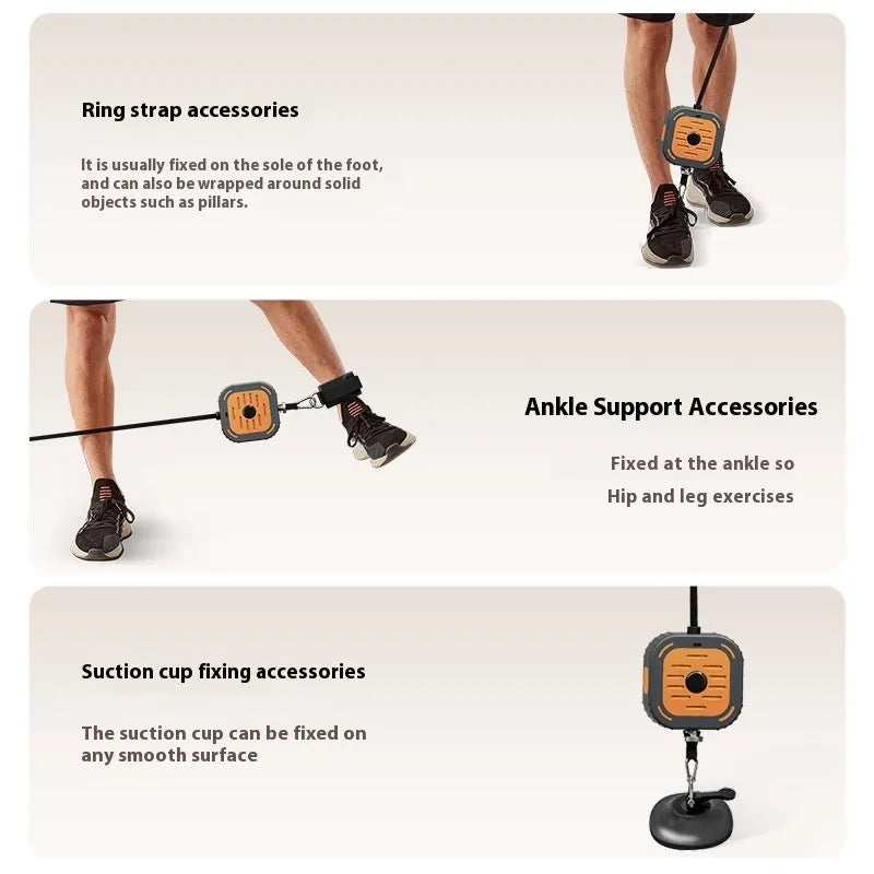 ABS power pump chest expander with adjustable resistance for home strength training