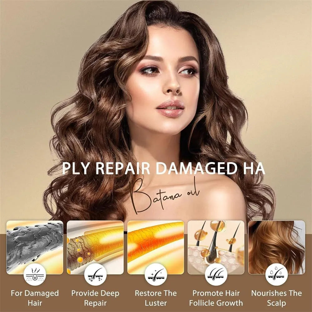 Botanic batana oil hair growth set with shampoo in 120g packaging