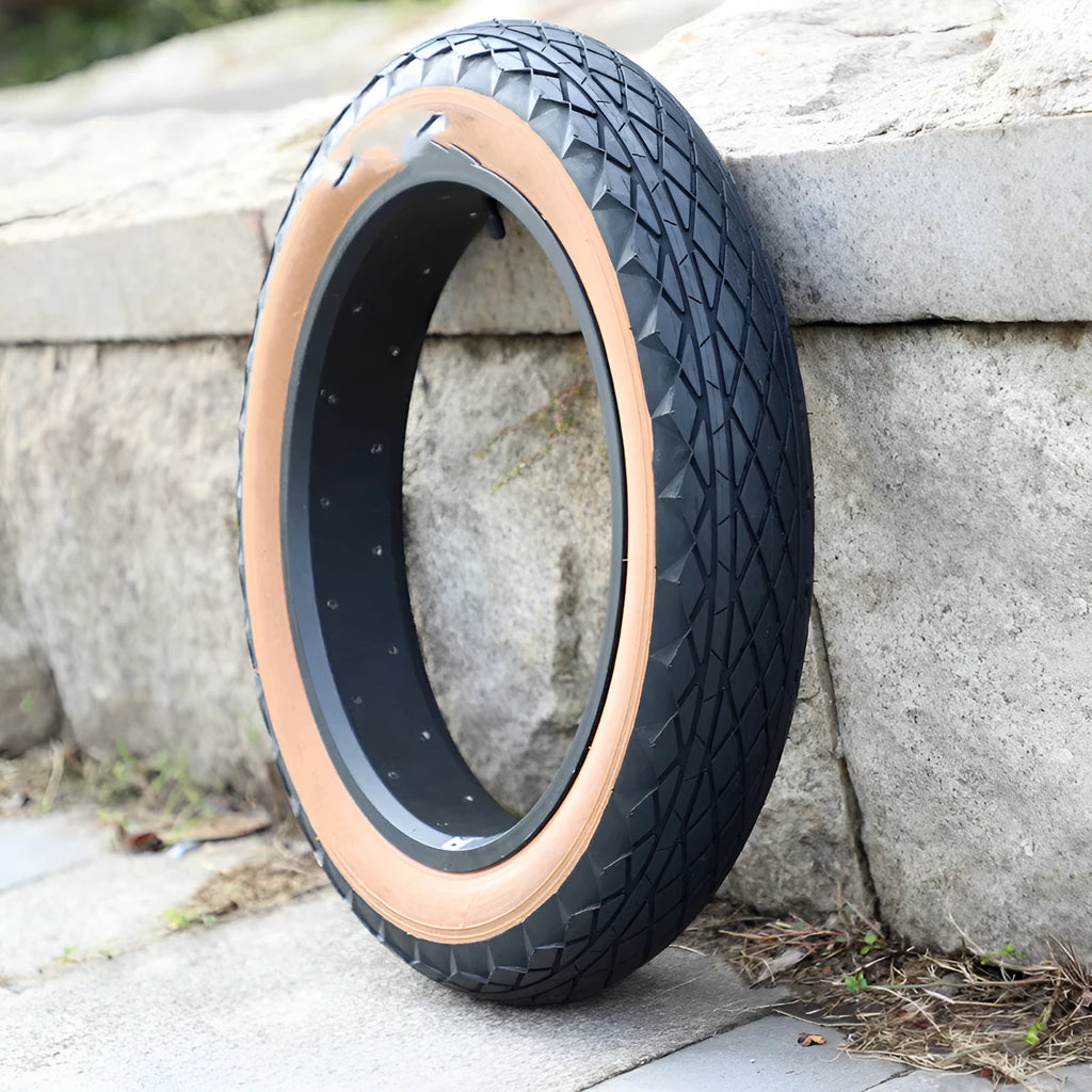 Brown 20x4 inch rubber snowmobile tyre for electric powered beach car replacement