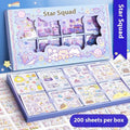 Children's goo card sticker pack with five colour collection options for notebook decoration