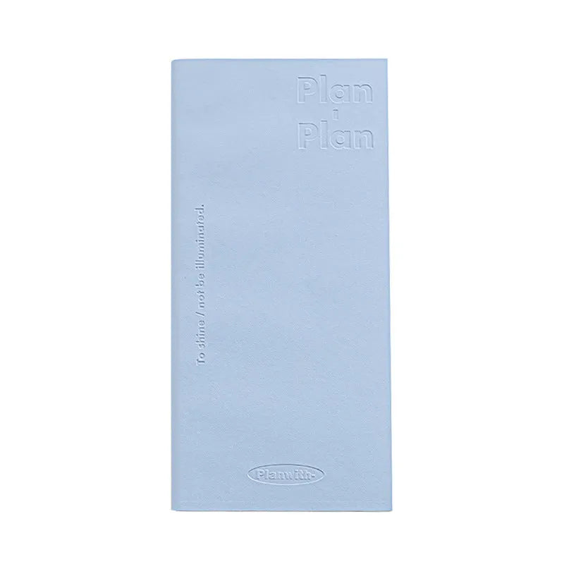 Embossed simple visual daily meter book notebook showing cover colour options.