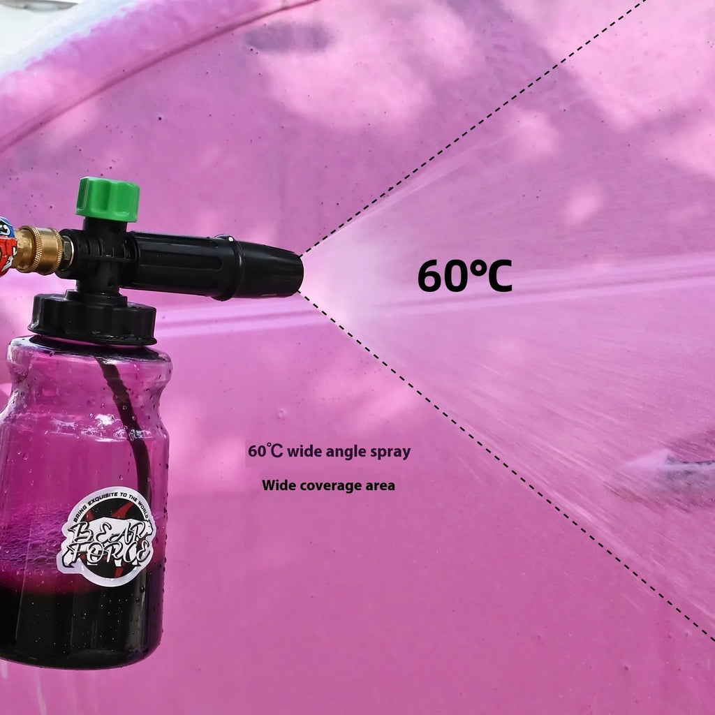 Small Green Hats economical high pressure car washing bubble watering can with ABS head and copper spray core