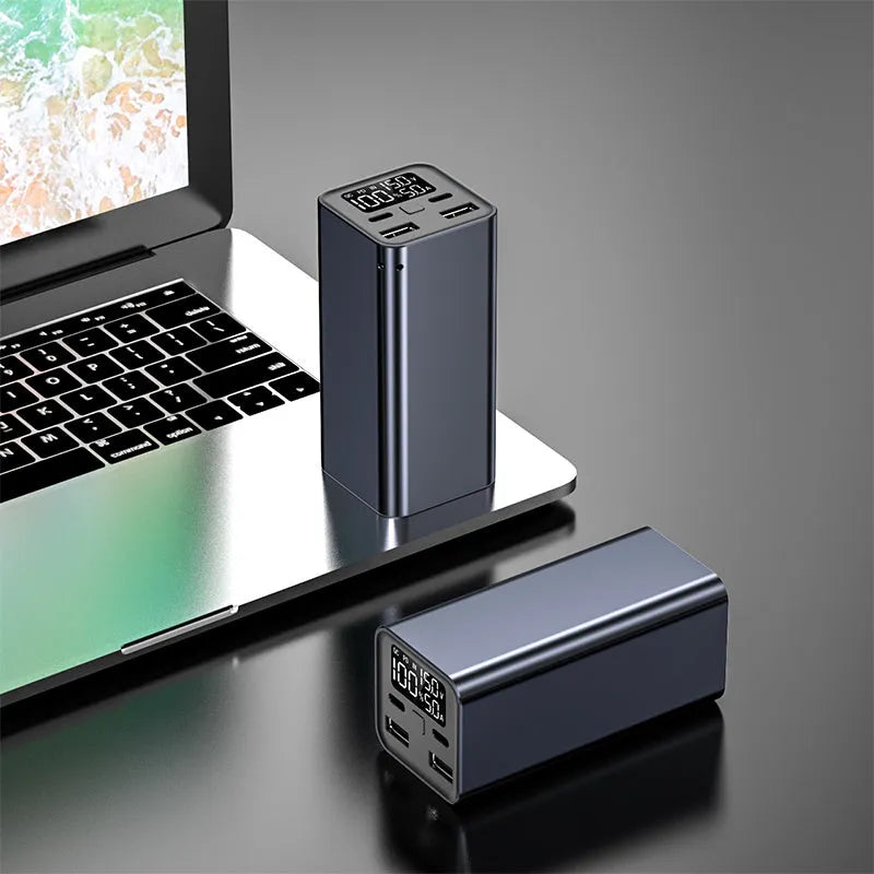 65W metal power bank with 20000mAh capacity for laptop charging