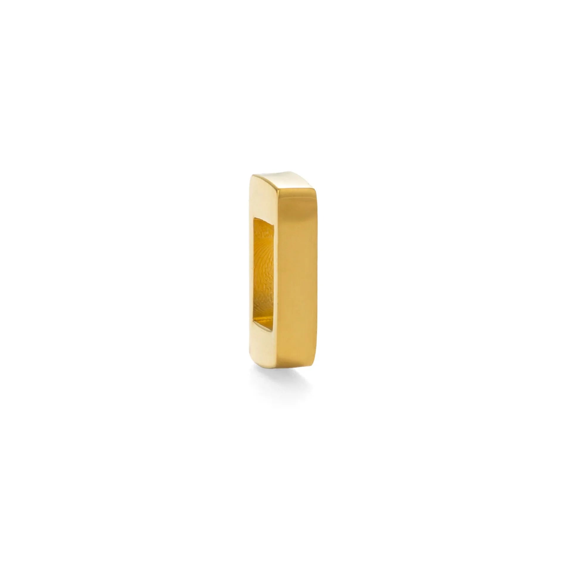 Titanium steel number and letter necklace with gold electroplated finish on grinding chain design