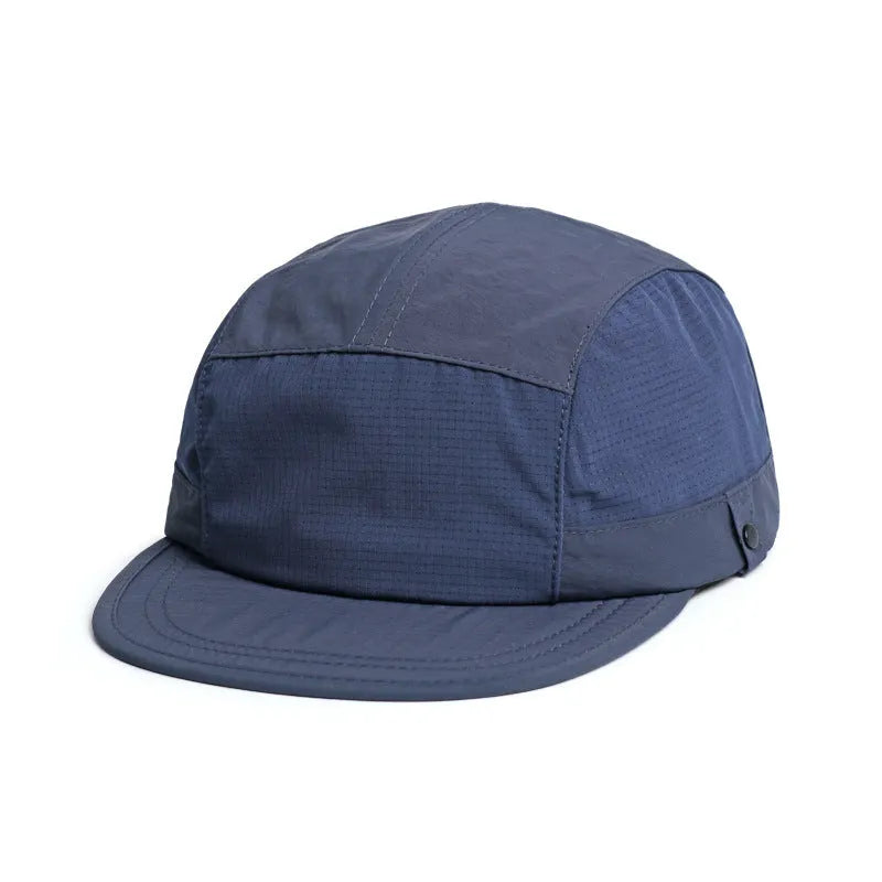 Breathable sun hat with dome crown in quick-drying polyester fabric