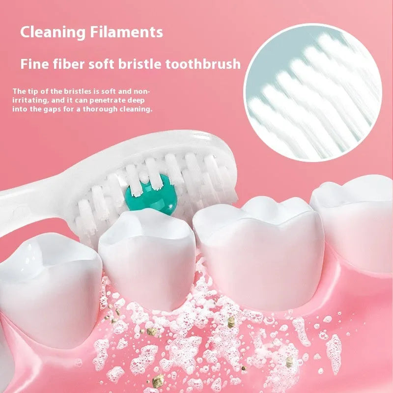 Box of 20 disposable bead toothbrushes with integrated toothpaste for travel