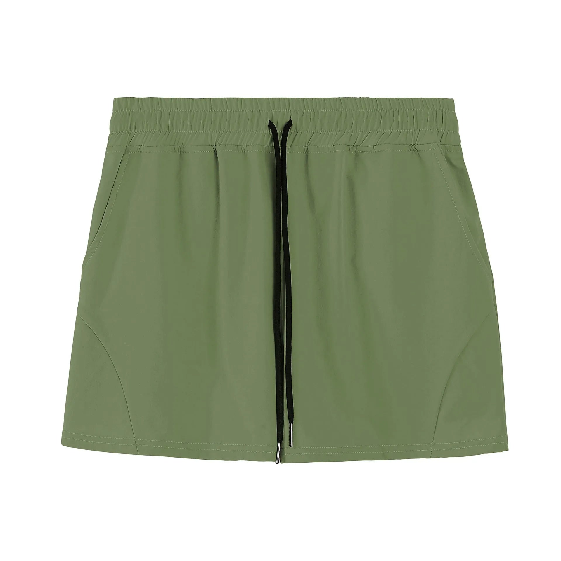 Men's thin polyester basketball shorts in four colour options with medium elastic waistband