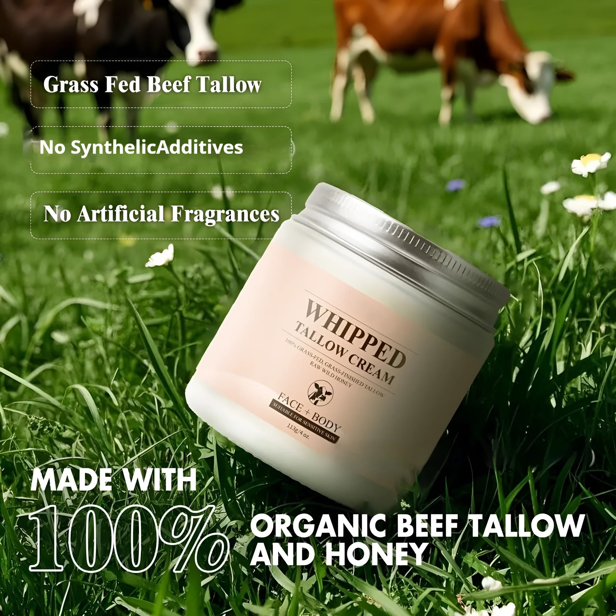 113g butter cream facial moisturiser jar for dryness relief and moisture replenishment