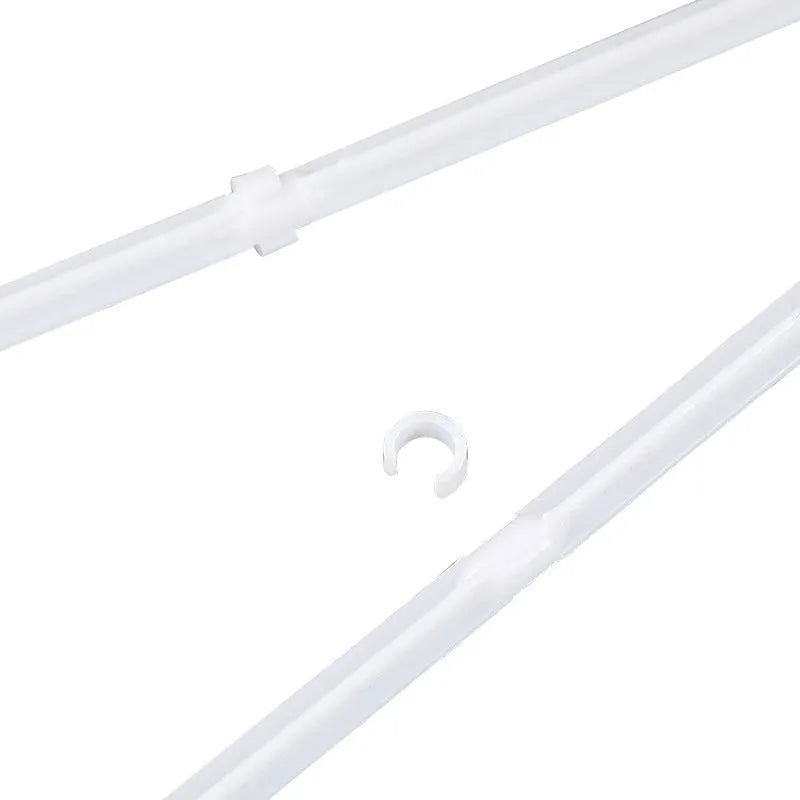White PP plastic car window flag bracket set with ten poles for vehicle mounting