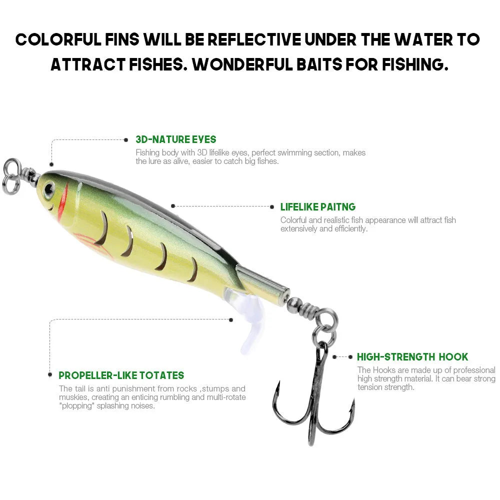 7.5cm artificial fishing lure with bionic design showing multiple colour options