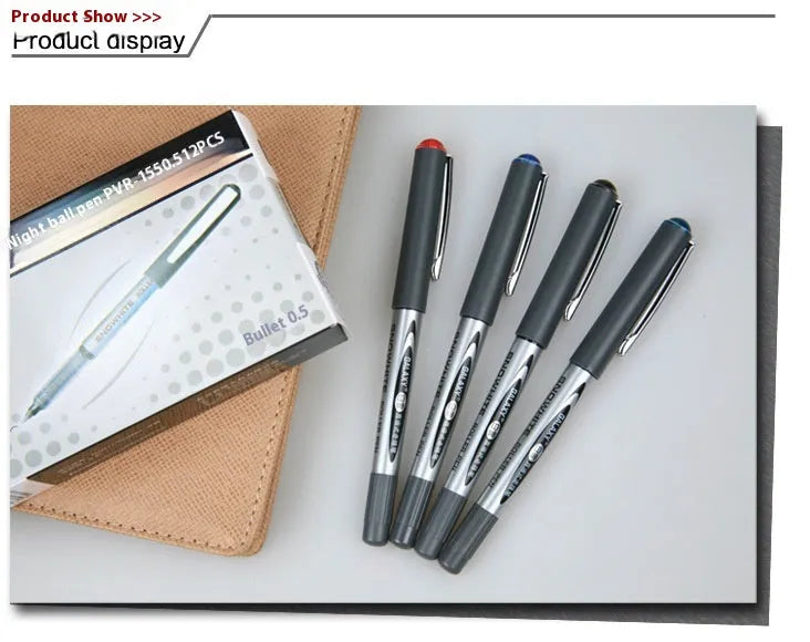 Water-based quick-drying signature pen with 0.5mm tip, available in multiple colours