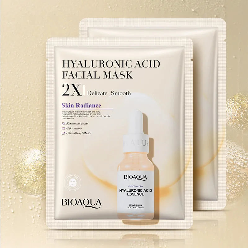 White gel collagen face sheet mask 30g with hyaluronic acid for moisturising and firming general skin types