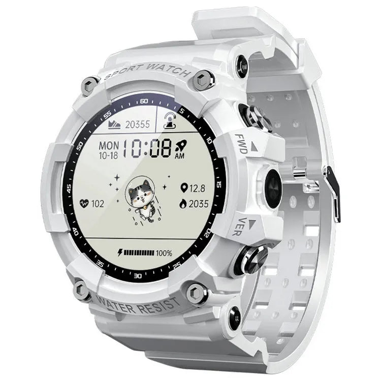 ATTACK 3 IP67 waterproof sports smartwatch in black with round touchscreen on wrist