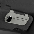 Cowhide leather automotive sun visor card holder with glasses clip in multiple colour options