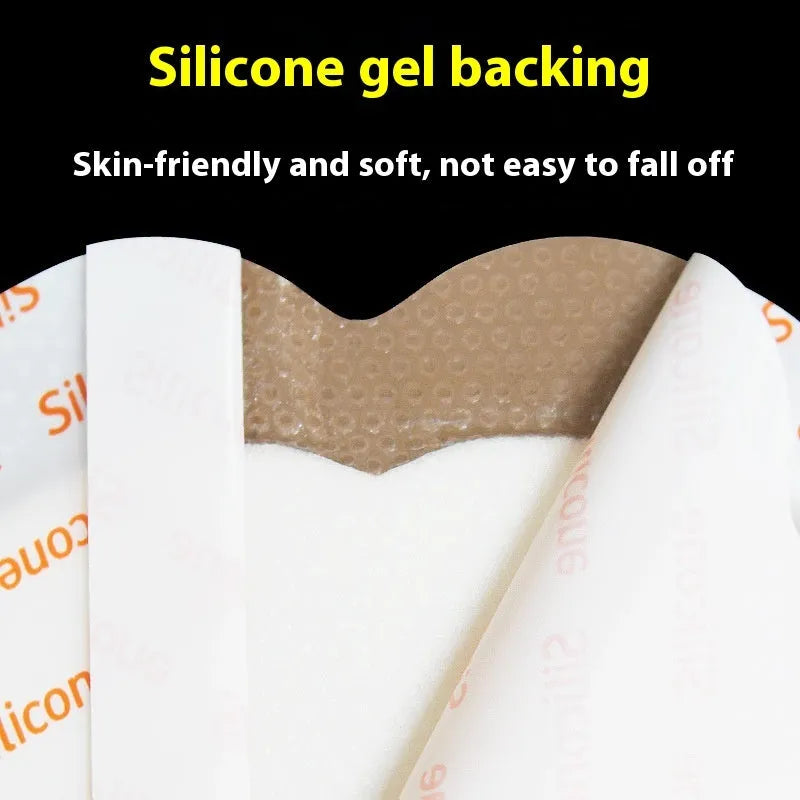 Large skin-coloured silicone foam dressing for bedsore prevention and pressure sore care