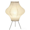 Japanese style table lamp with xuan paper shade and tricolour lighting, 45cm height