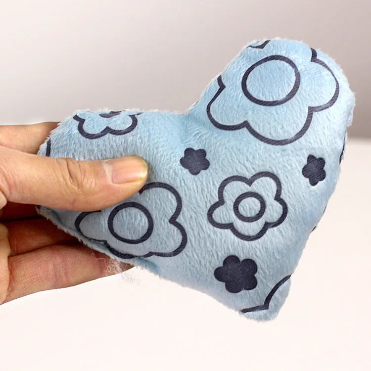 Soft plush chew toy pillow for small dogs and puppies 14x12cm