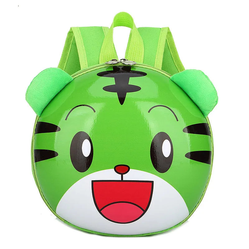 Hard shell children's backpack with cute cartoon animal design for kindergarten boys and girls