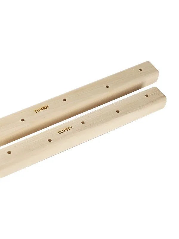 Three solid wooden hangboards for grip strength training in 12cm, 40cm and 50cm lengths