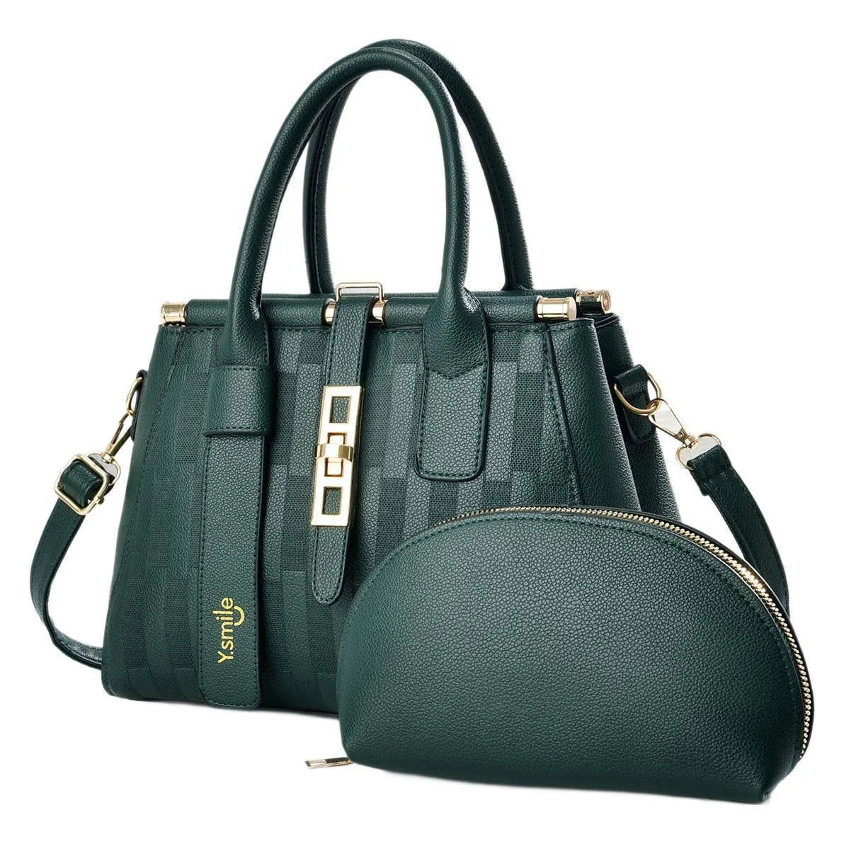 Round PU leather crossbody shoulder bag with adjustable strap in various colours