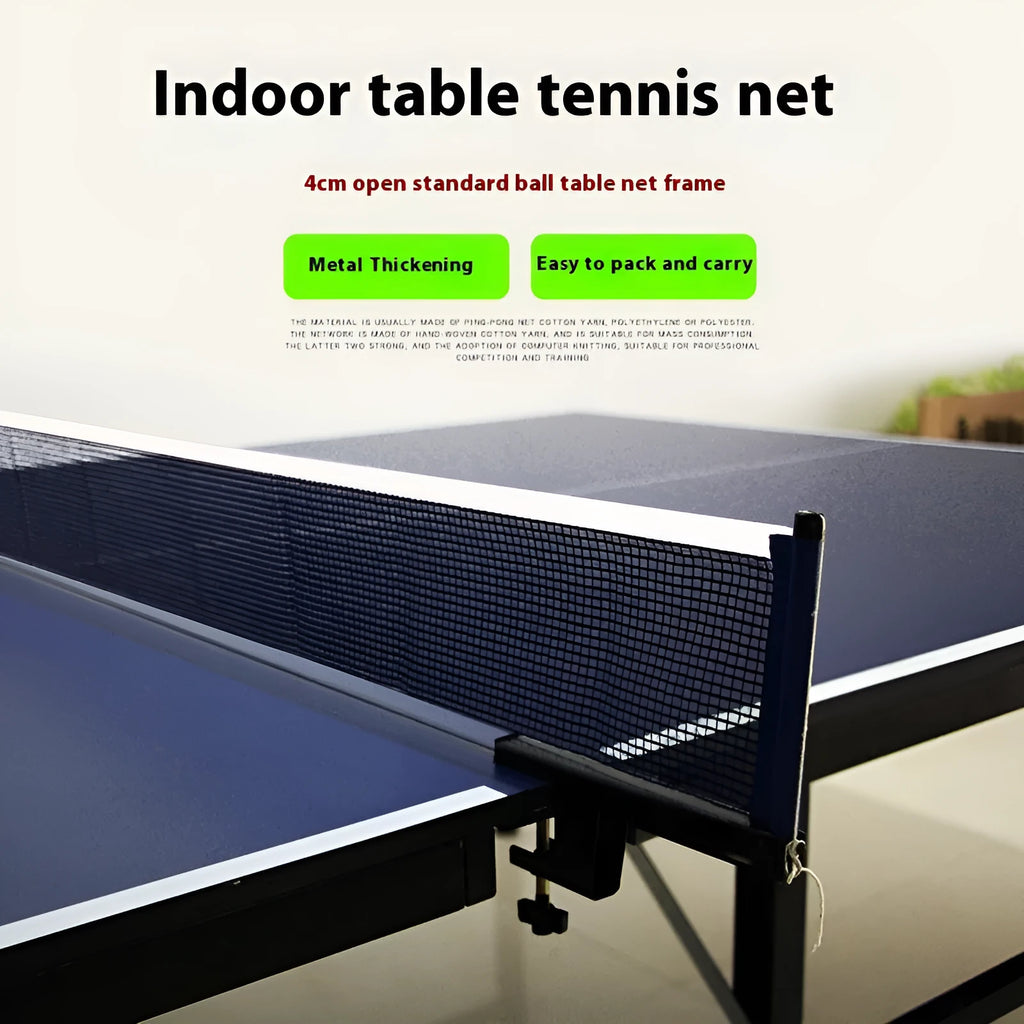 Table tennis post set with large thickened clip and grid frame for indoor open grid tables