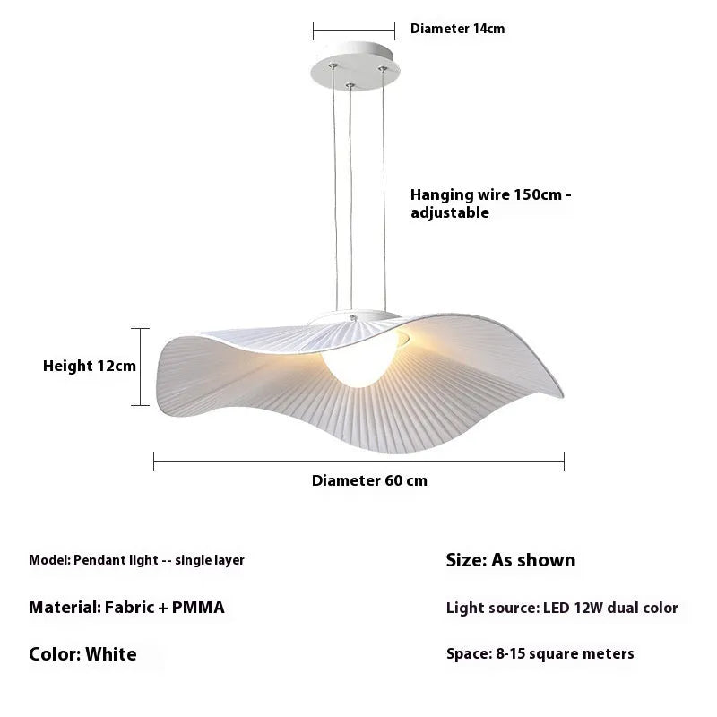 Nordic creative lotus leaf LED ceiling lamp chandelier for living room and bedroom home lighting